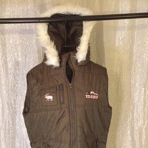 AMERICAN CROWN OUTDOORS hooded puffer